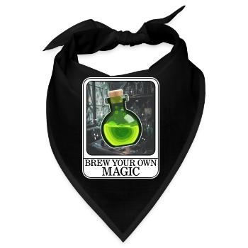 Halloween-Shirt, braue deinen eigenen Zaubertrank - Bandana - Schwarz - Vorne