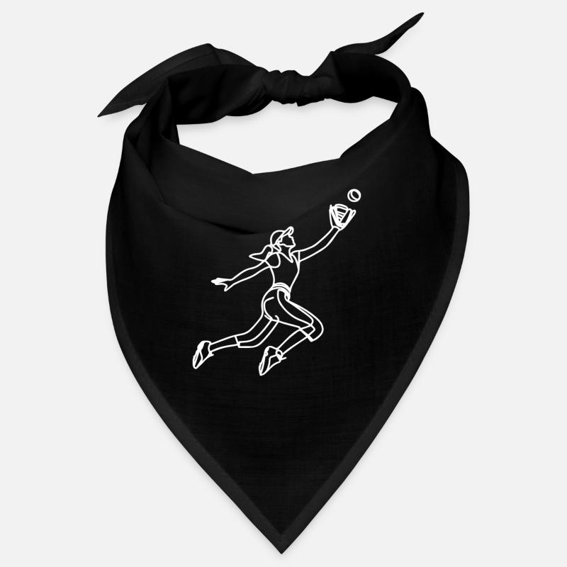 Female baseball player drawing Bandana