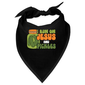 Pickles & Jesus Pickle Gemüseanbau - Bandana - Schwarz - Vorne