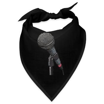 Poet Spoken Word Stand-Up Komedian - Bandana - Schwarz - Vorne