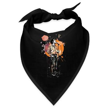 Poet Spoken Word Stand-Up Komedian - Bandana - Schwarz - Vorne