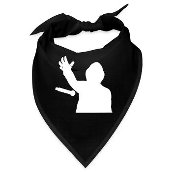 Poet Spoken Word Stand-Up Komedian - Bandana - Schwarz - Vorne