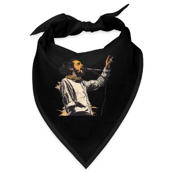 Poet Spoken Word Stand-Up Komedian - Bandana - Schwarz - Vorne