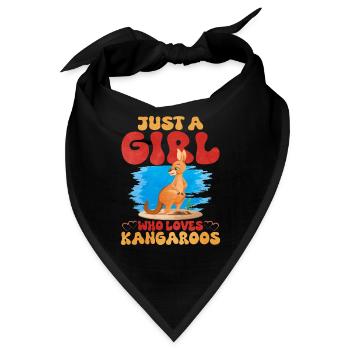 känguru - Bandana - Schwarz - Vorne