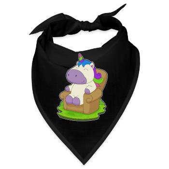 Einhorn Sessel - Bandana - Schwarz - Vorne
