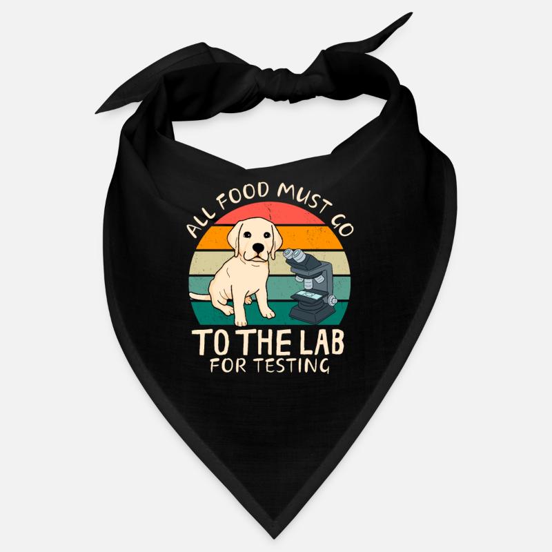 Alles Essen Muss Ins Labor Lustiger Labrador Bandana