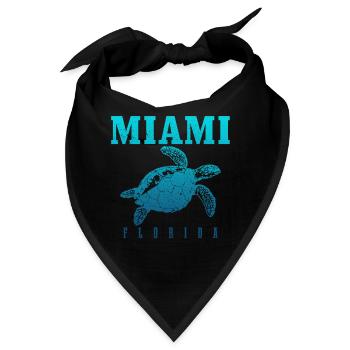 Miami Florida USA - Bandana - Schwarz - Vorne