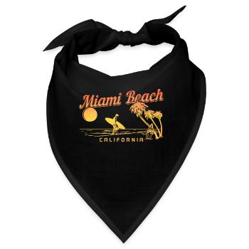 Miami Beach Florida USA - Bandana - Schwarz - Vorne