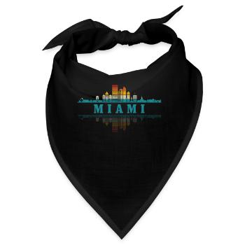 Miami Florida USA - Bandana - Schwarz - Vorne