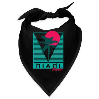 Miami Florida USA - Bandana - Schwarz - Vorne