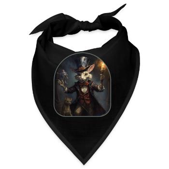 Magier-Skelett-Abrakadabra-Felsen - Bandana - Schwarz - Vorne