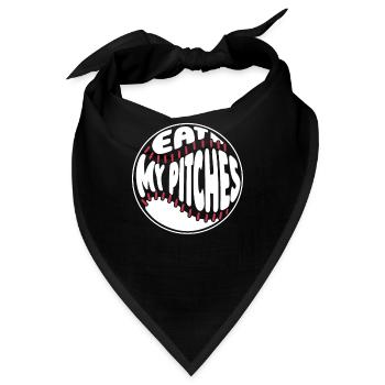 Baseball Witzig - Bandana - Schwarz - Vorne