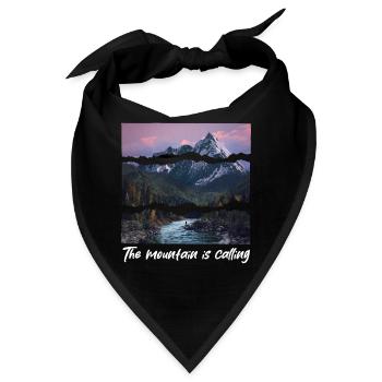 the mountain is calling - Bandana - Schwarz - Vorne