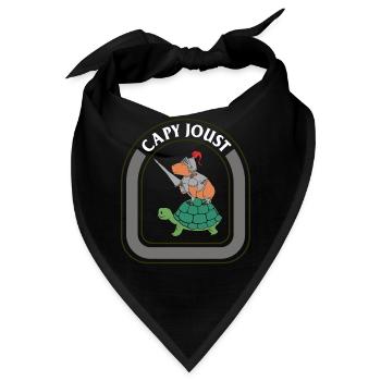 Capybara-Hemd, Capy-Turnier-T-Shirt, Geschenk für Turnier - Bandana - Schwarz - Vorne