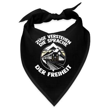Modelleisenbahn Modellzug Zug Eisenbahner Eisenbah - Bandana - Schwarz - Vorne