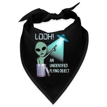 UFO ansehen - Bandana - Schwarz - Vorne