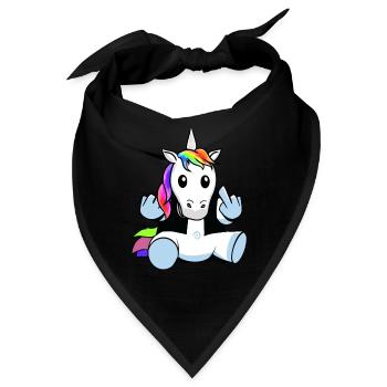 Fabelwesen Fabel Einhorn Jugendliche Jugendlicher - Bandana - Schwarz - Vorne