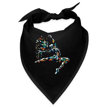 Polygon Art Gymnastik Akrobatik - Bandana - Schwarz - Vorne