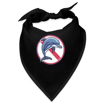 Delphine Verboten: Delfin - Bandana - Schwarz - Vorne
