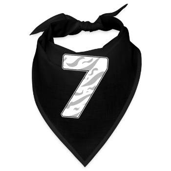7 - Bandana - Schwarz - Vorne