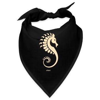 Ein Seepferdchen - Bandana - Schwarz - Vorne