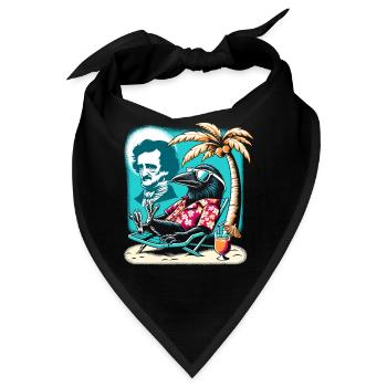 Edgar Allan Poe Fan, Klassische Literatur, - Bandana - Schwarz - Vorne