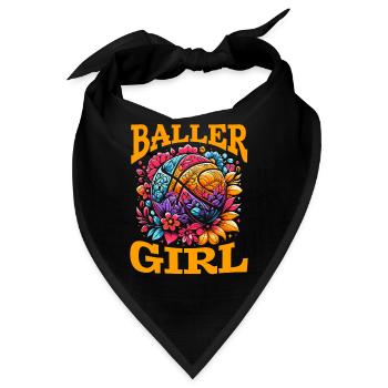 Basketball Girl Baller Girl - Bandana - Schwarz - Vorne