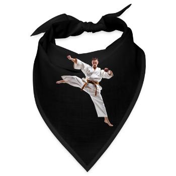 Karate ist eine anspruchsvolle Kampfkunst - Bandana - Schwarz - Vorne