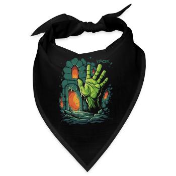 Die Verlies Zombie Hand - Bandana - Schwarz - Vorne