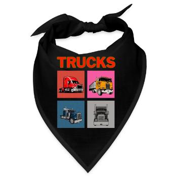 Lastwagen - Bandana - Schwarz - Vorne