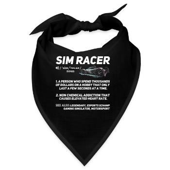 Simulator Cockpit Esports Sim Racing - Bandana - Schwarz - Vorne
