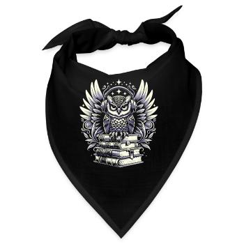 Geschenk Für Buchliebhaber Mit - Bandana - Schwarz - Vorne