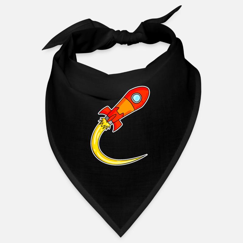 Rakete Motiv Bandana