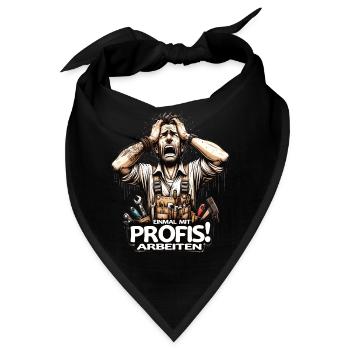 Einmal mit Profis Arbeiten Schreiner - Bandana - Schwarz - Vorne