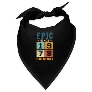 1978 Geburtstag Epic since - Bandana - Schwarz - Vorne