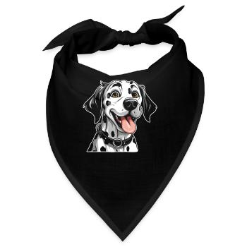 Dalmatiner - Bandana - Schwarz - Vorne