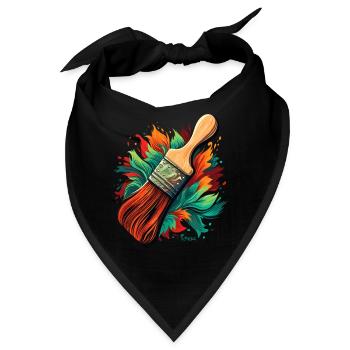 Pinsel für Maler - Bandana - Schwarz - Vorne