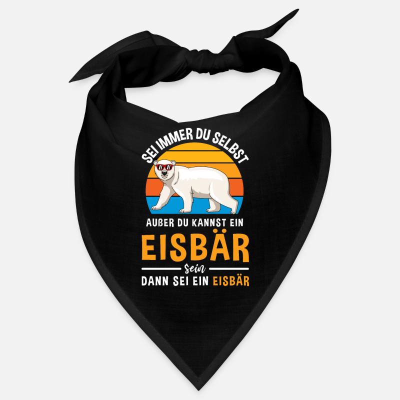 Eisbär Bär Kopf Nordpol Raubtier Eisbär Bandana