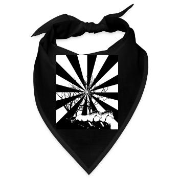 Fantasy Wildpferde Pferd Pferde Pony - Bandana - Schwarz - Vorne