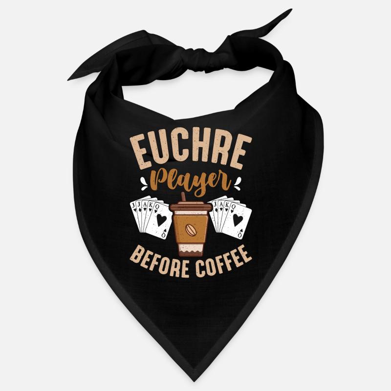 Euchre Player Before Coffee Card Game Coffee Lover Bandana