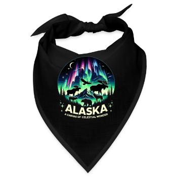Polarlicht-aurora-verfolger Alaska Wilderness - Bandana - Schwarz - Vorne