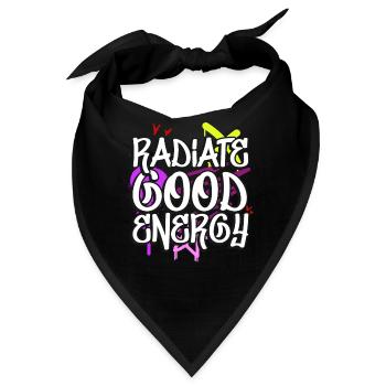 Radiate Good Energy 80s 90s Hiphop Graffiti - Bandana - Schwarz - Vorne