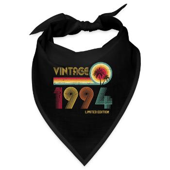 30. Geburtstag Jahrgang 1994 Klassischer Geburtstag 30 ja - Bandana - Schwarz - Vorne
