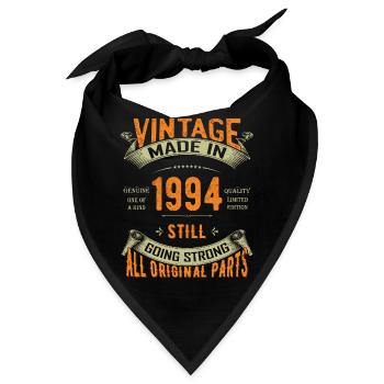 30. Geburtstag Jahrgang 1994 Klassischer Geburtstag 30 ja - Bandana - Schwarz - Vorne
