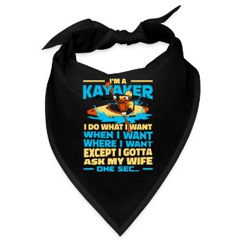 Kajaker - Bandana - Schwarz - Vorne