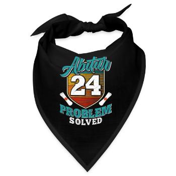 Abitur 2024 Problem Solved Abiturienten Lustiges - Bandana - Schwarz - Vorne