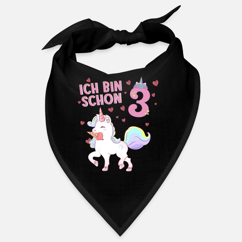 ich bin schon 3 - einhorn Bandana
