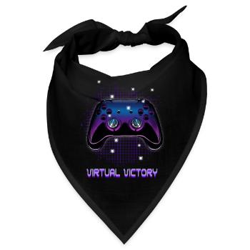 Gamers Video Gaming Geek Console Game Controller - Bandana - Schwarz - Vorne