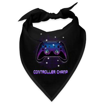 Gamers Video Gaming Geek Console Game Controller - Bandana - Schwarz - Vorne