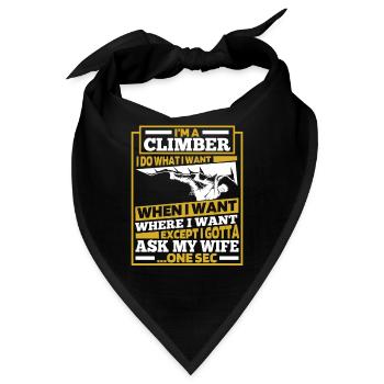 Klettern Kletterer - Bandana - Schwarz - Vorne